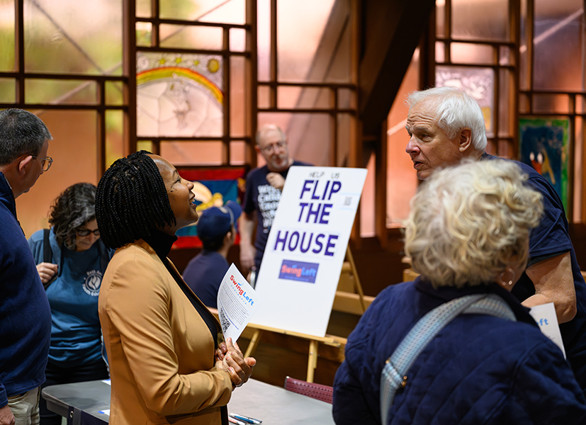 Tabling organizations at Fighting for America: How We Win 2026 event